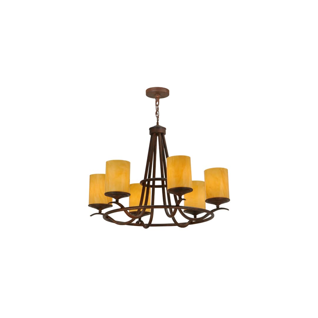 Octavia 6 Light 36" Wide Pillar Candle Style Chandelier