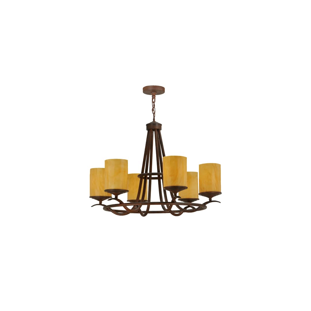 Octavia 6 Light 36" Wide Pillar Candle Style Chandelier