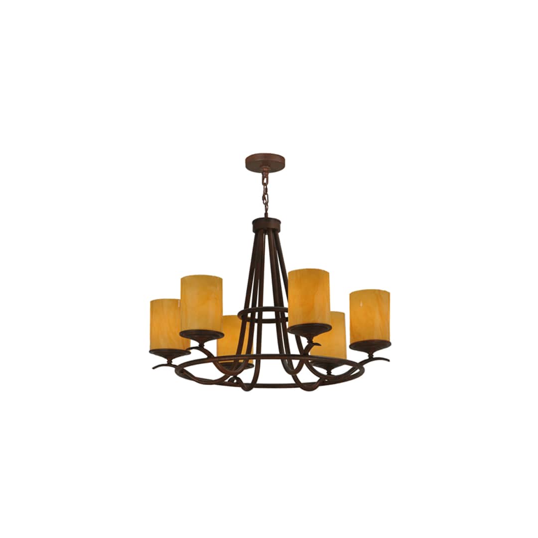 Octavia 6 Light 36" Wide Pillar Candle Style Chandelier