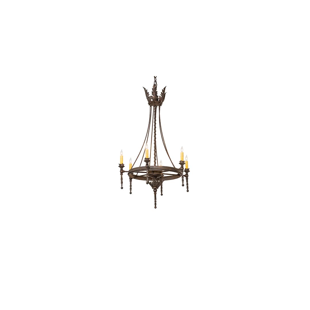 Amaury 6 Light 24" Wide Taper Candle Style Chandelier