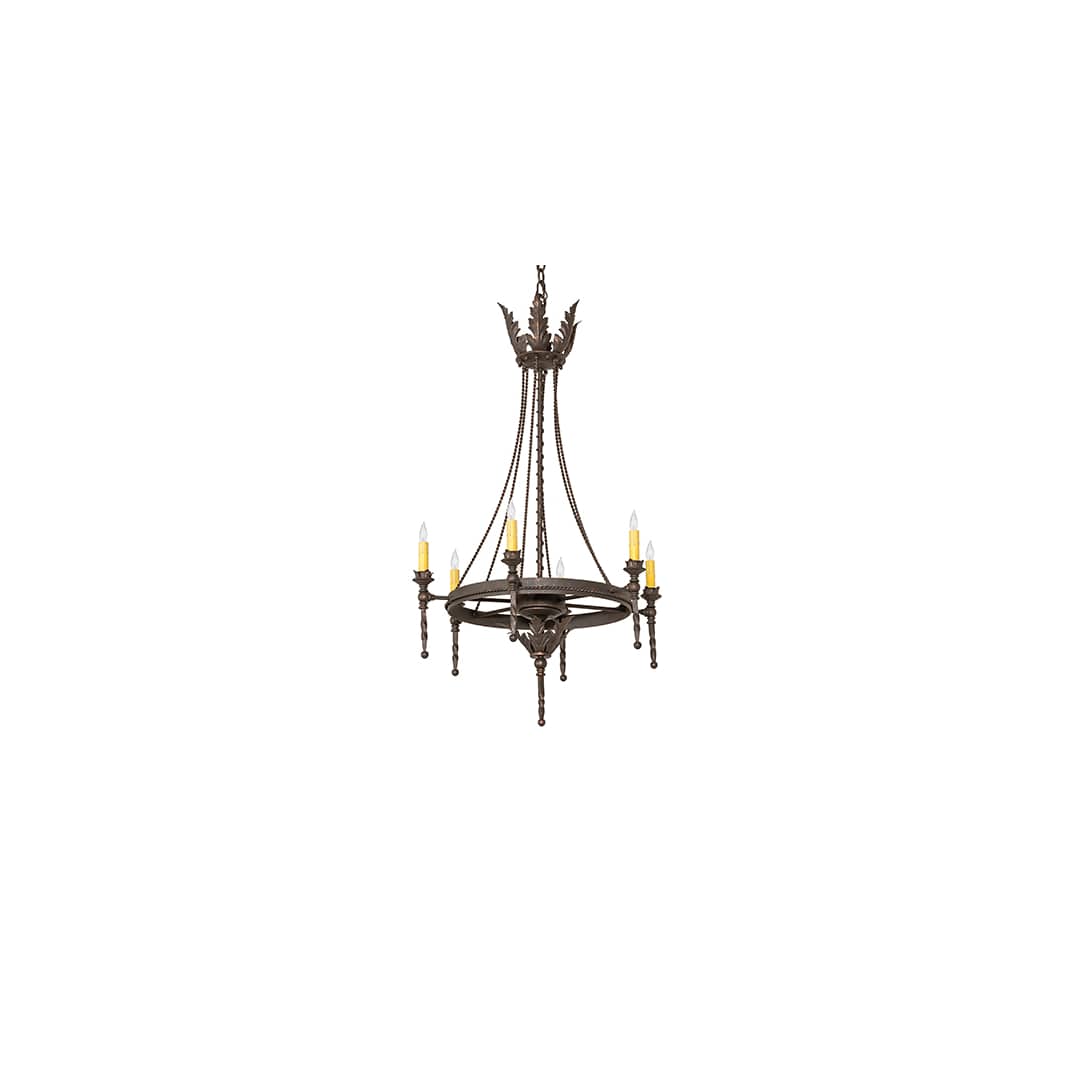 Amaury 6 Light 24" Wide Taper Candle Style Chandelier