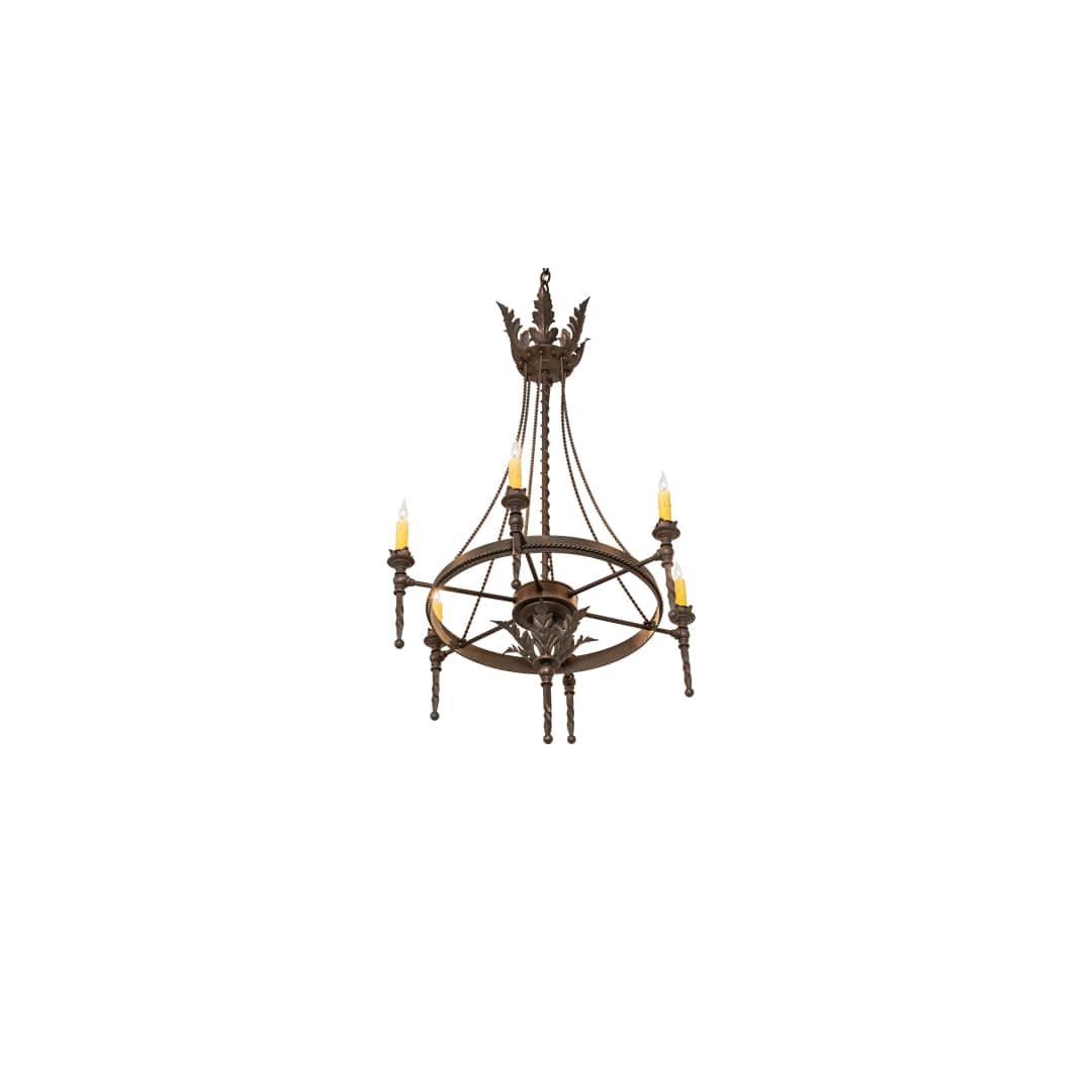 Amaury 6 Light 24" Wide Taper Candle Style Chandelier