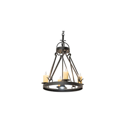 Lakeshore 4 Light 28" Wide Taper Candle Pendant