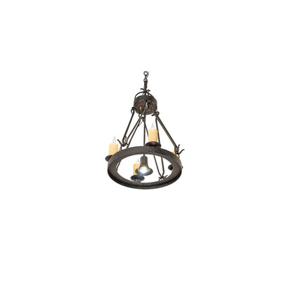 Lakeshore 4 Light 28" Wide Taper Candle Pendant