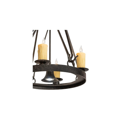 Lakeshore 4 Light 28" Wide Taper Candle Pendant