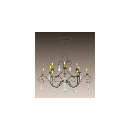 Celine 10 Light 28" Wide Crystal Candle Style Chandelier