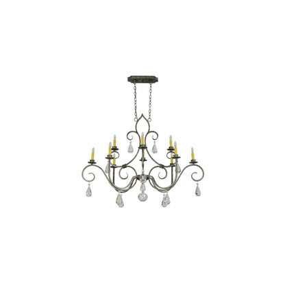 Celine 10 Light 28" Wide Crystal Candle Style Chandelier