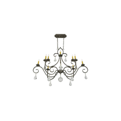 Celine 10 Light 28" Wide Crystal Candle Style Chandelier