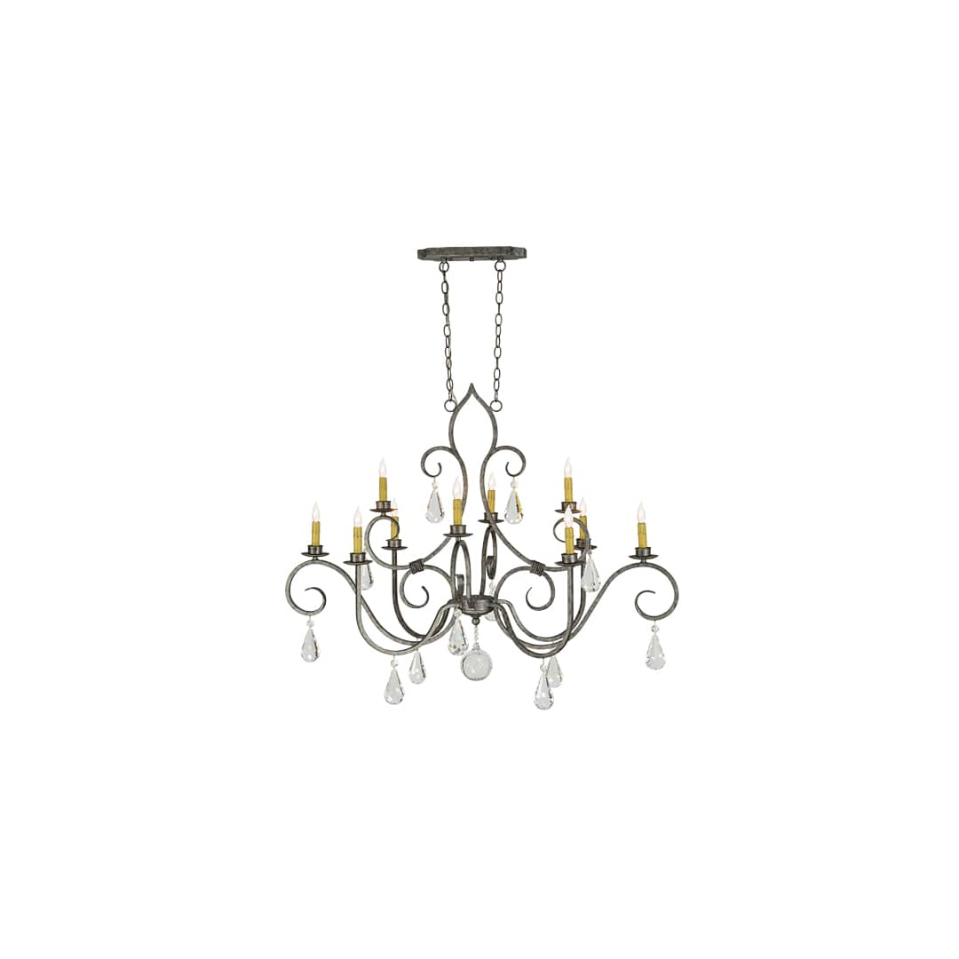 Celine 10 Light 28" Wide Crystal Candle Style Chandelier