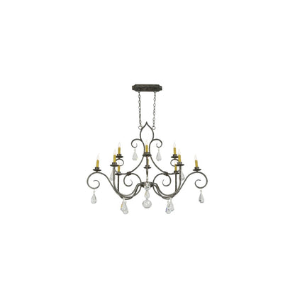 Celine 10 Light 28" Wide Crystal Candle Style Chandelier