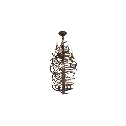 Cyclone 13 Light 24" Wide Taper Candle Style Chandelier