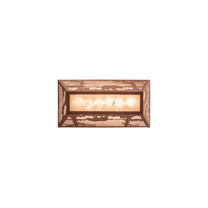 Bear at Lake 6 Light 33" Wide Semi-Flush Linear Ceiling Fixture