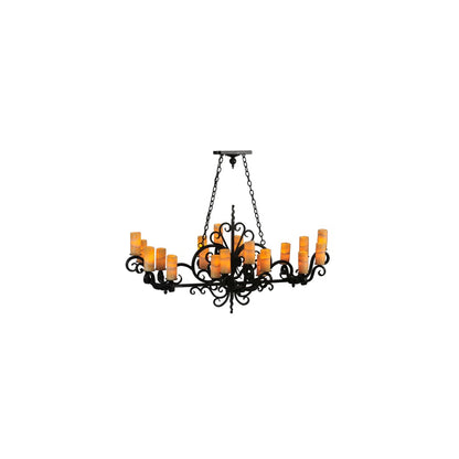 Kean 20 Light 34" Wide Pillar Candle Style Chandelier