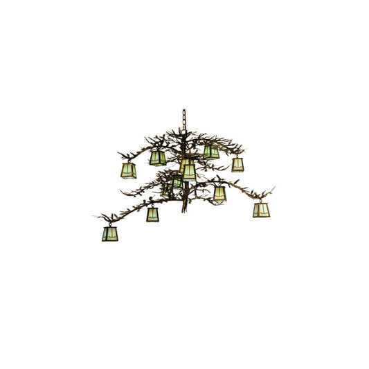 Pine Branch Valley View 12 Light 50" Wide Chandelier