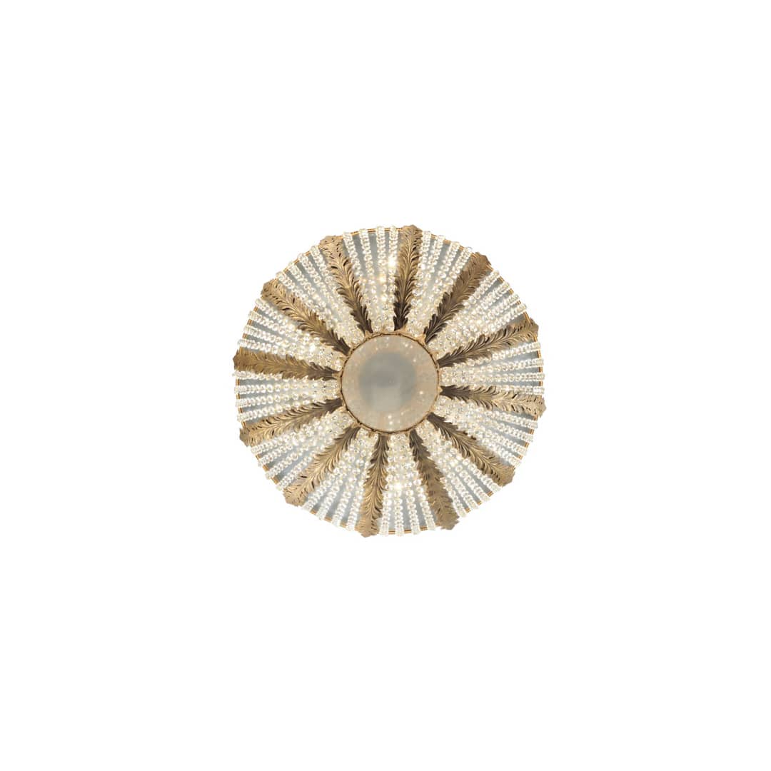 Chrisanne 5 Light 33" Wide Flush Mount Bowl Ceiling Fixture - Chrome Finish