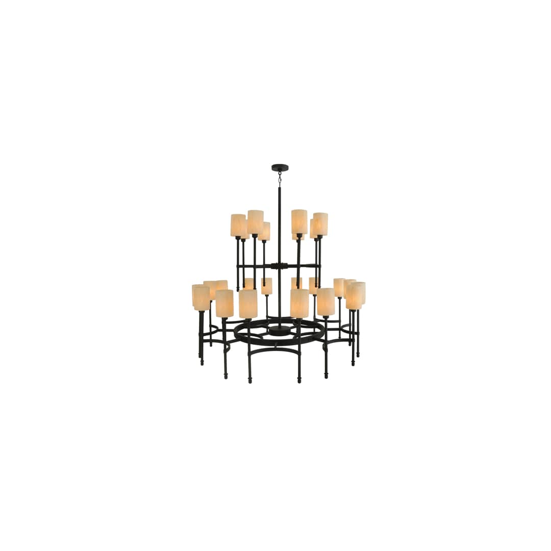 Fantasy 24 Light 60" Wide Pillar Candle Style Chandelier