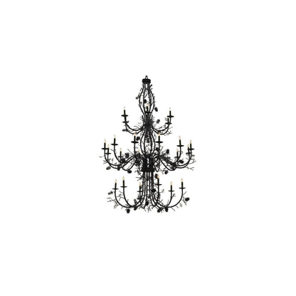Pinecone 24 Light 60" Wide Taper Candle Style Chandelier