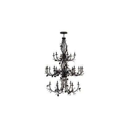 Pinecone 24 Light 60" Wide Taper Candle Style Chandelier