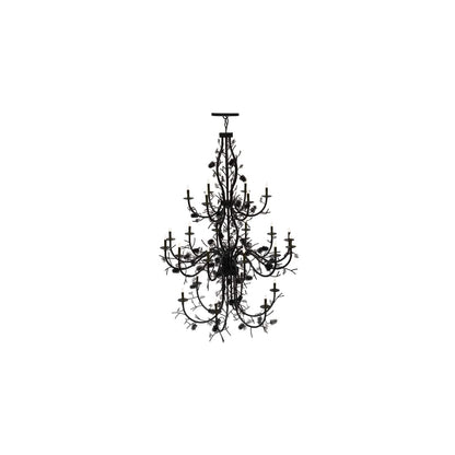 Pinecone 24 Light 60" Wide Taper Candle Style Chandelier
