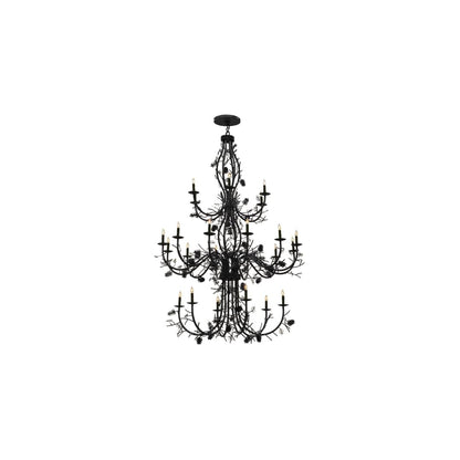 Pinecone 24 Light 60" Wide Taper Candle Style Chandelier