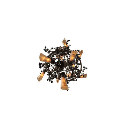 Vinca Vine 30 Light 40" Wide Wrought Iron Waterfall Chandelier