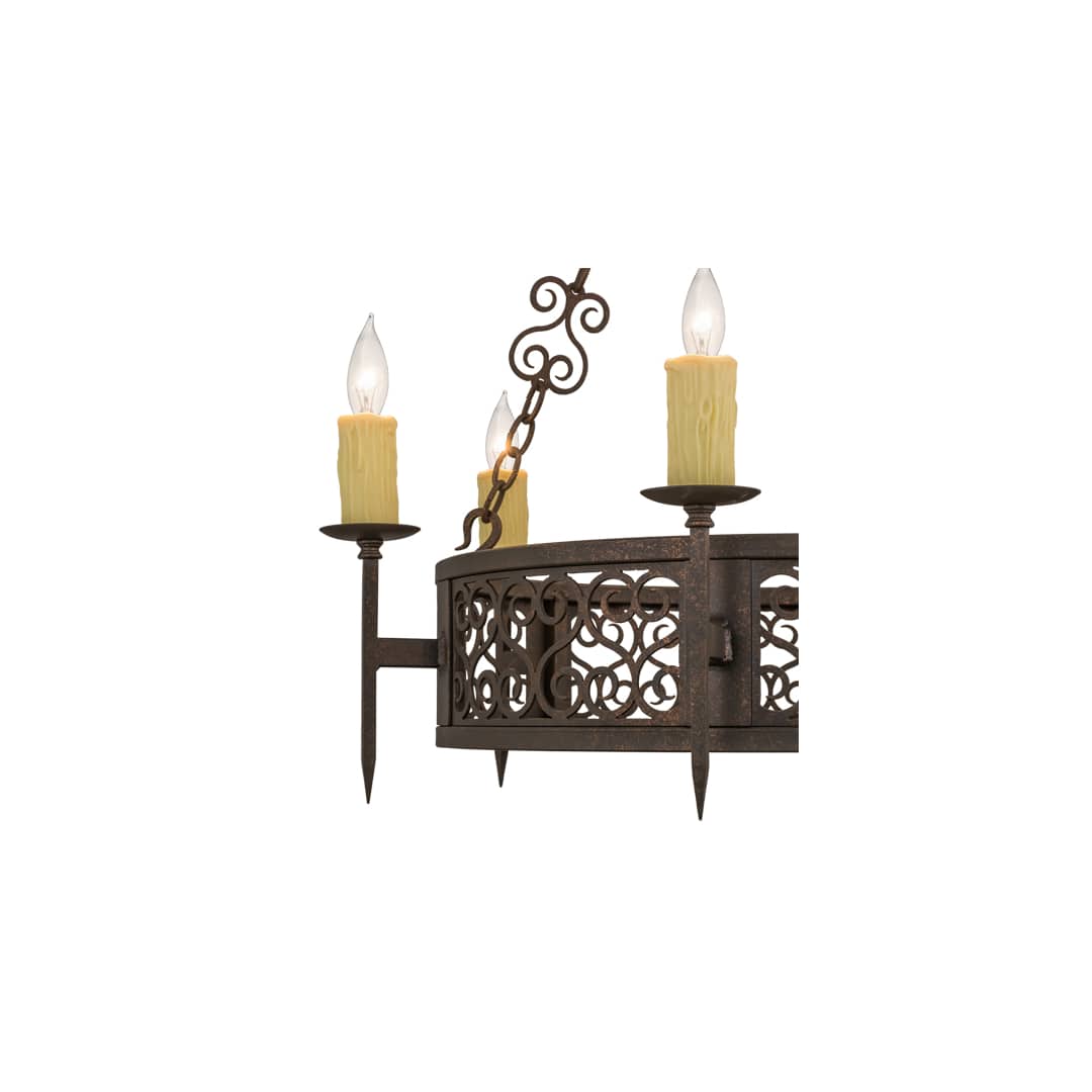 Toscano 12 Light 36" Wide Taper Candle Style Chandelier