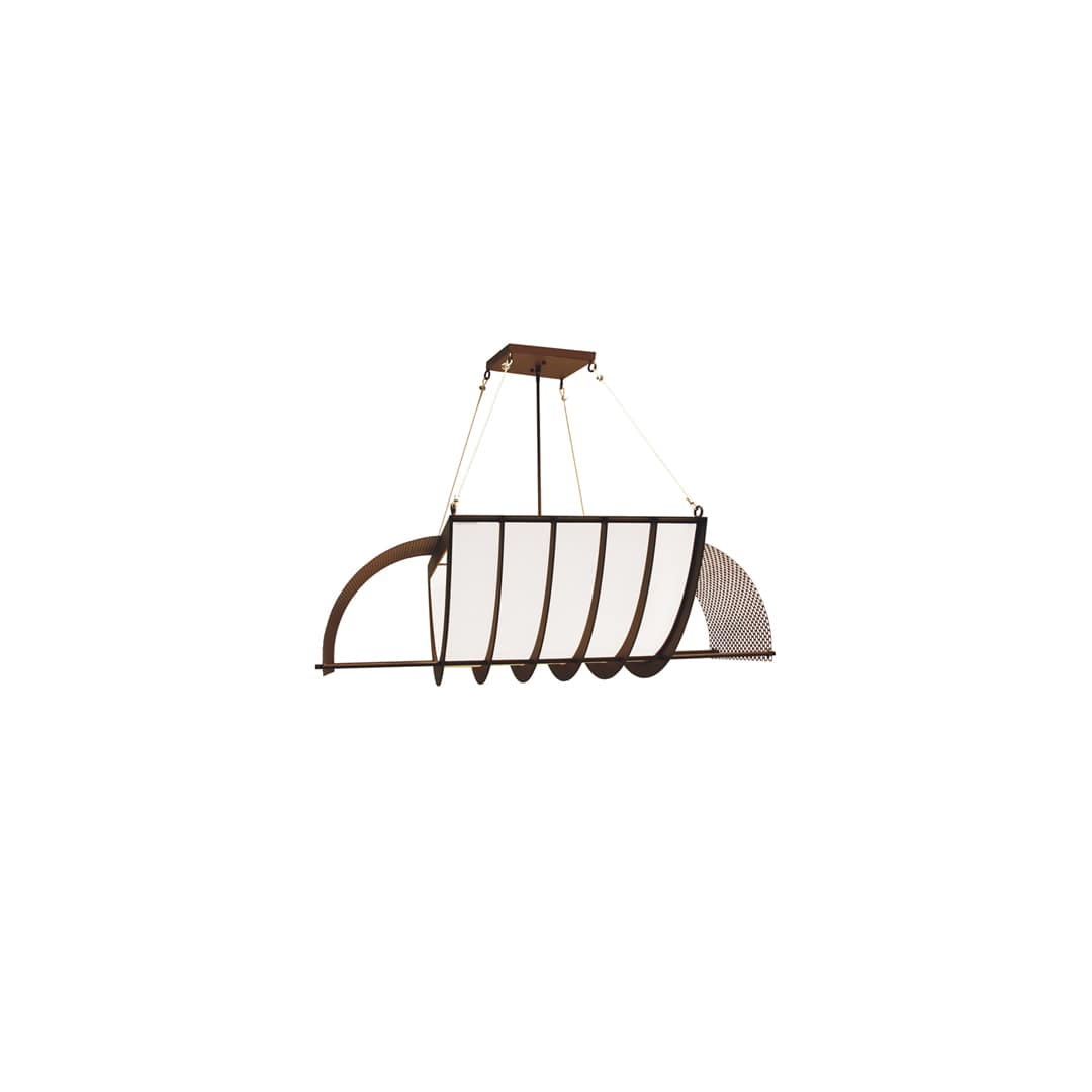 Nalda 4 Light 48" Wide Abstract Pendant