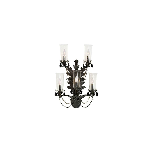 French 5 Light 28" Tall Wall Sconce