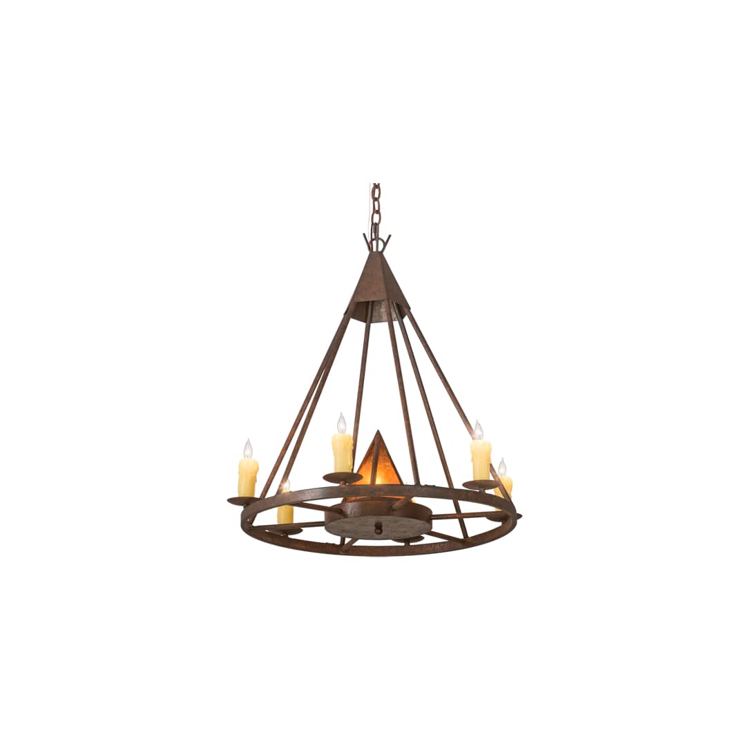 Desert Arrow 7 Light 30" Wide Taper Candle Style Chandelier