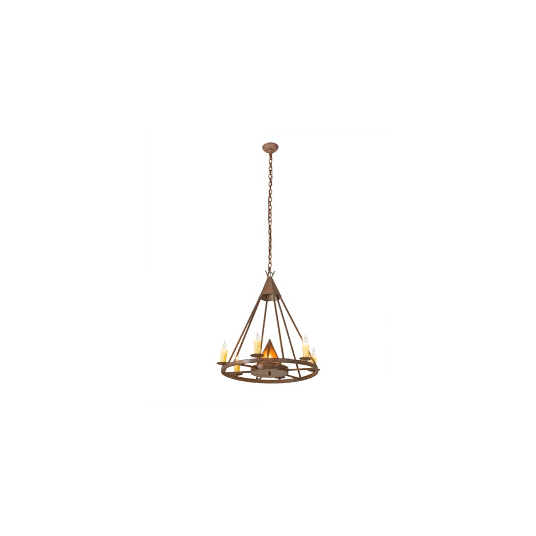 Desert Arrow 7 Light 30" Wide Taper Candle Style Chandelier