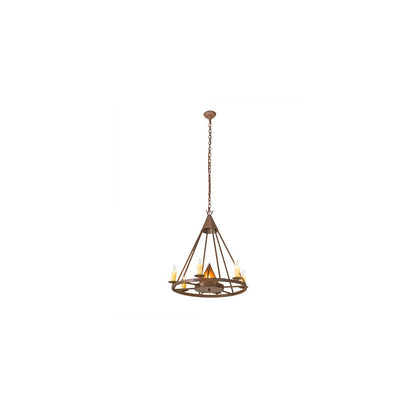 Desert Arrow 7 Light 30" Wide Taper Candle Style Chandelier