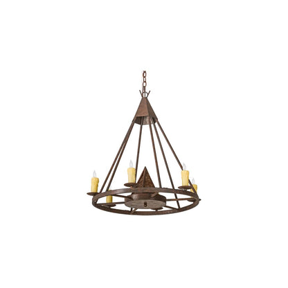 Desert Arrow 7 Light 30" Wide Taper Candle Style Chandelier