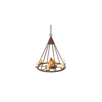 Desert Arrow 7 Light 30" Wide Taper Candle Style Chandelier