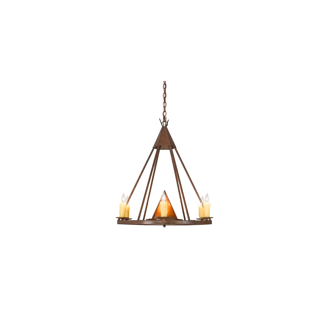 Desert Arrow 7 Light 30" Wide Taper Candle Style Chandelier