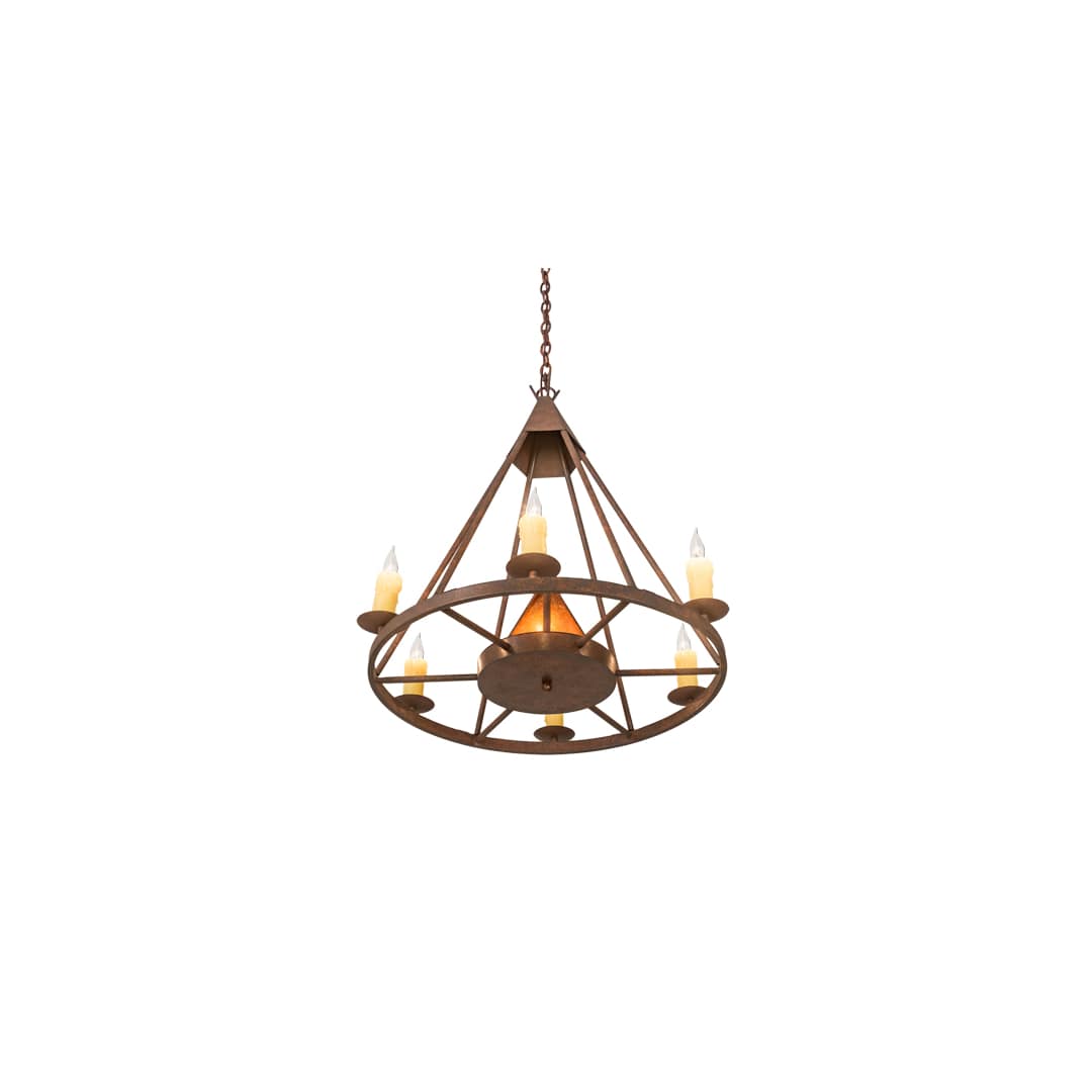 Desert Arrow 7 Light 30" Wide Taper Candle Style Chandelier
