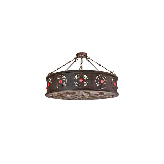 Julianne 6 Light 38" Wide Semi-Flush Drum Ceiling Fixture