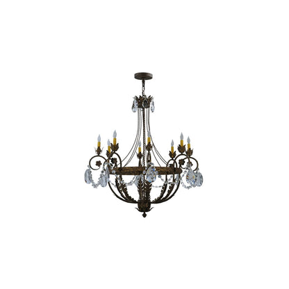 Antonia 8 Light 39" Wide Crystal Candle Style Chandelier