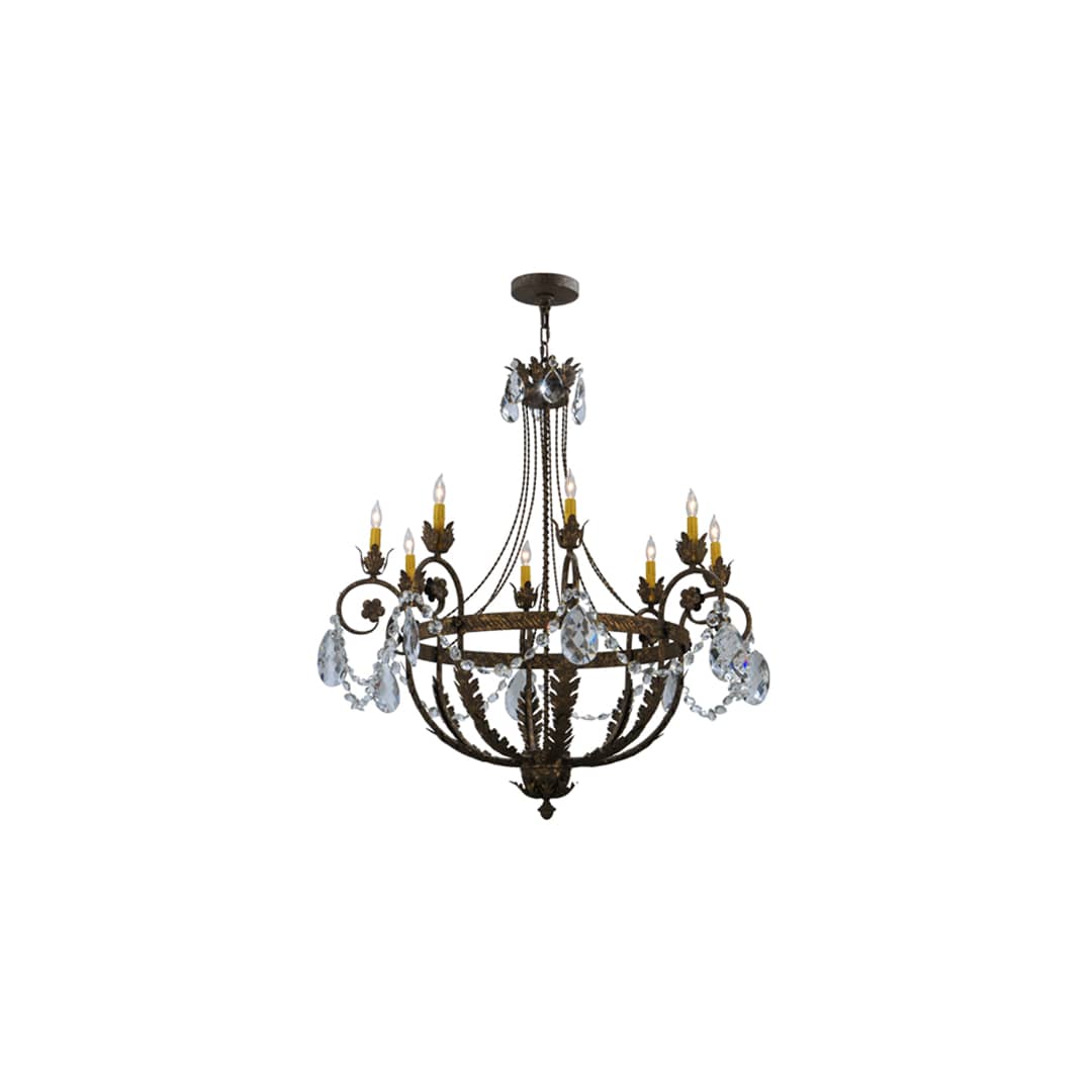 Antonia 8 Light 39" Wide Crystal Candle Style Chandelier