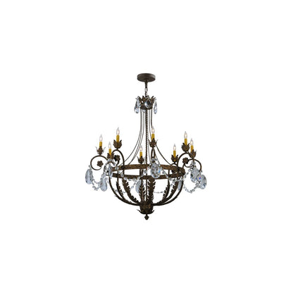 Antonia 8 Light 39" Wide Crystal Candle Style Chandelier
