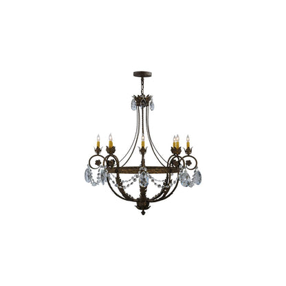 Antonia 8 Light 39" Wide Crystal Candle Style Chandelier