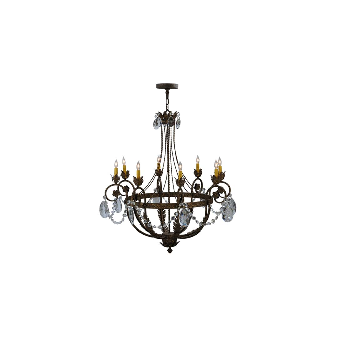 Antonia 8 Light 39" Wide Crystal Candle Style Chandelier
