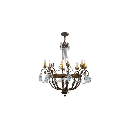 Antonia 8 Light 39" Wide Crystal Candle Style Chandelier