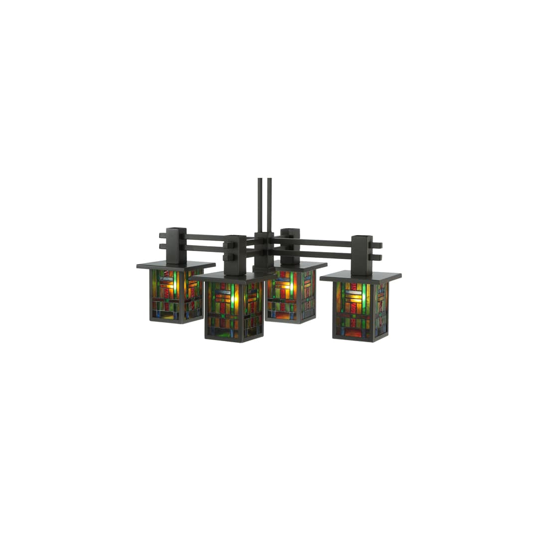Hausman Mission 4 Light 24" Wide Chandelier