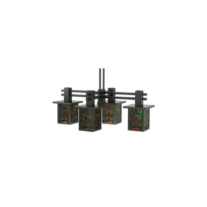 Hausman Mission 4 Light 24" Wide Chandelier