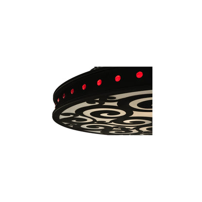 Jules 16 Light 72" Wide Semi-Flush Drum Ceiling Fixture