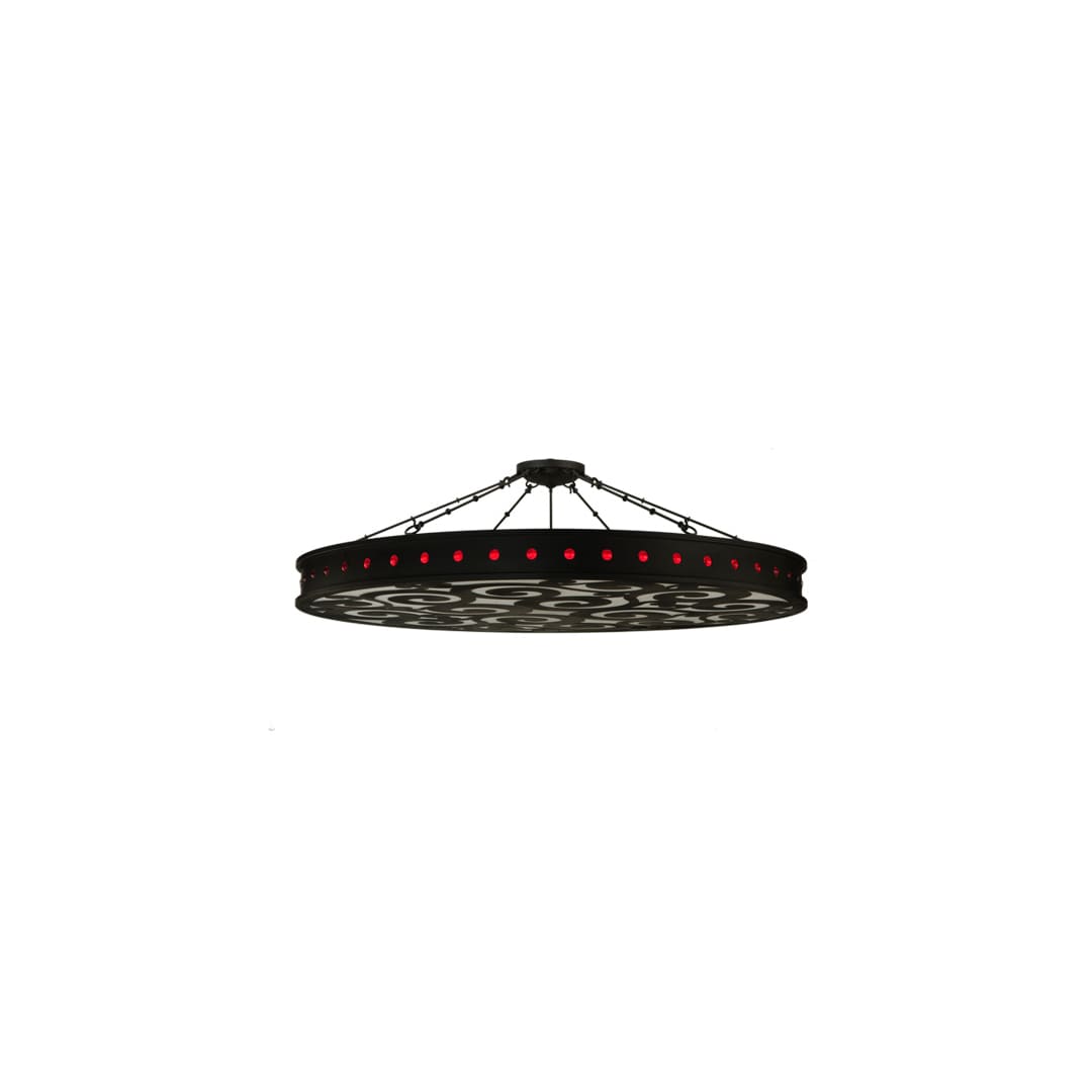 Jules 16 Light 72" Wide Semi-Flush Drum Ceiling Fixture