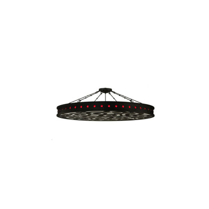 Jules 16 Light 72" Wide Semi-Flush Drum Ceiling Fixture