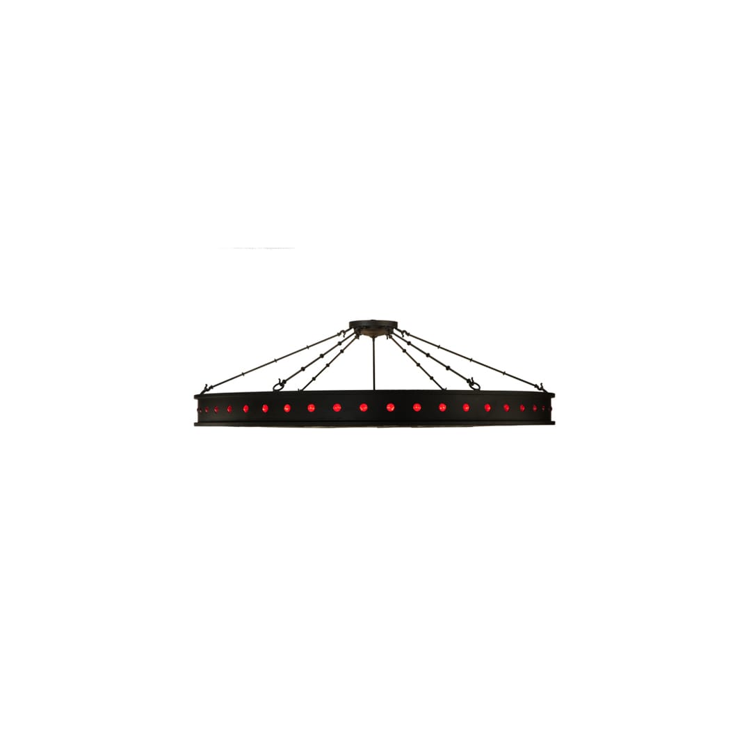 Jules 16 Light 72" Wide Semi-Flush Drum Ceiling Fixture