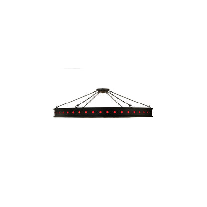 Jules 16 Light 72" Wide Semi-Flush Drum Ceiling Fixture