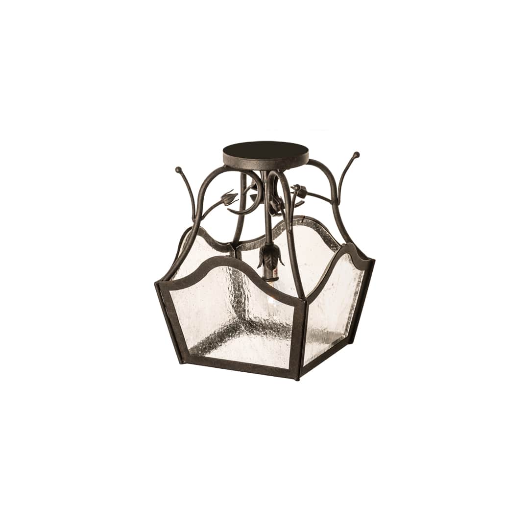 Terena 14" Wide Semi-Flush Square Ceiling Fixture
